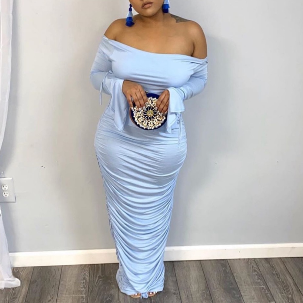 Irregular exposure Skirt set